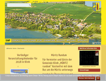 Tablet Screenshot of gemeinde-klink.info